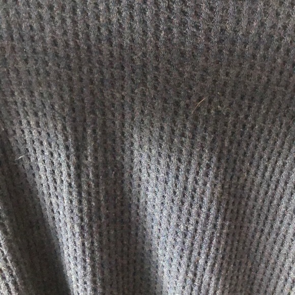 Blue waffle long sleeve free people shirt - Picture 3 of 3